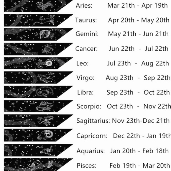 Aries Zodiac Sign Silk Twilly Scarf - Picture 3 of 6